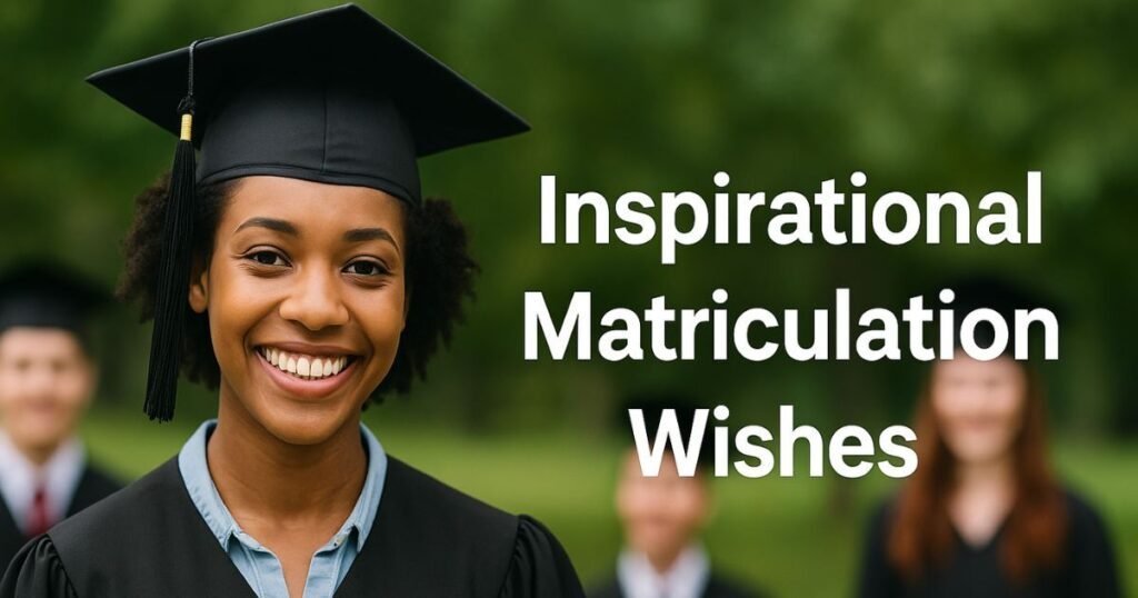 Inspirational Matriculation Wishes