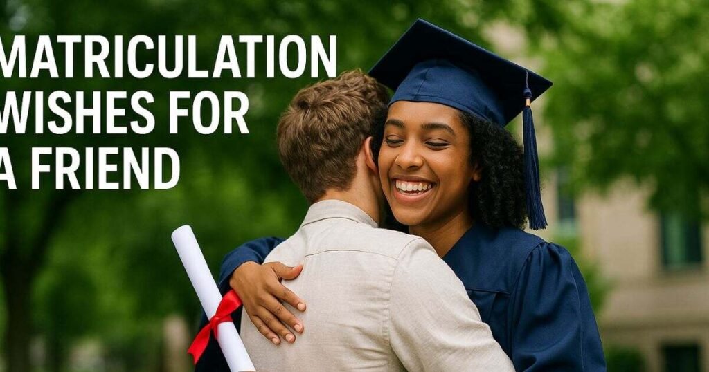 Matriculation Wishes for a Friend