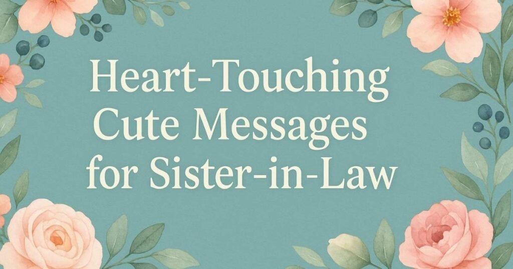 50 Heart-Touching Cute Messages for Sister-in-Law