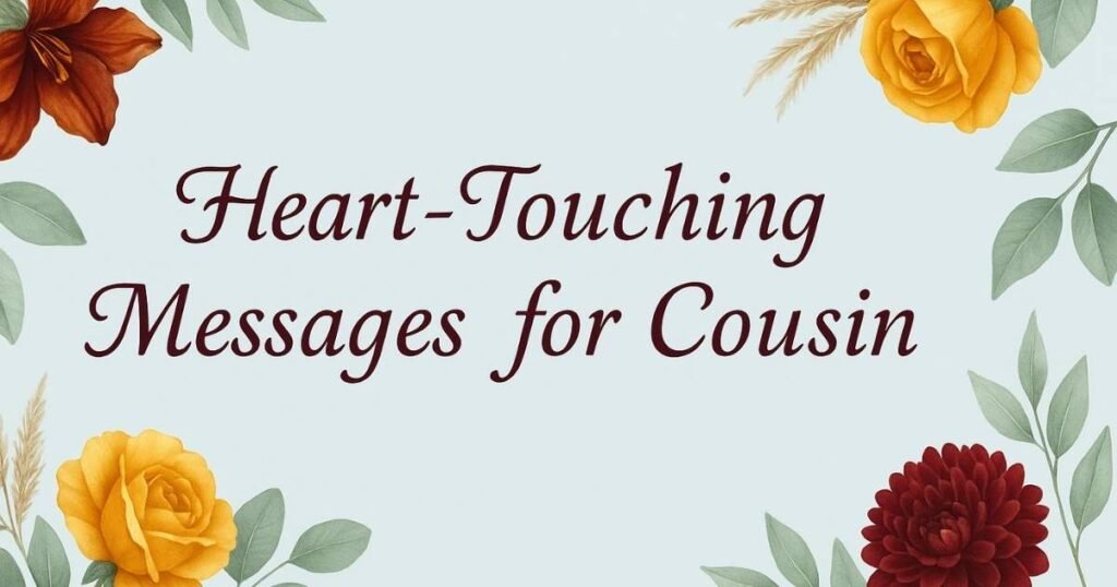 60 Heart-Touching Messages for Cousin (Male and Female)