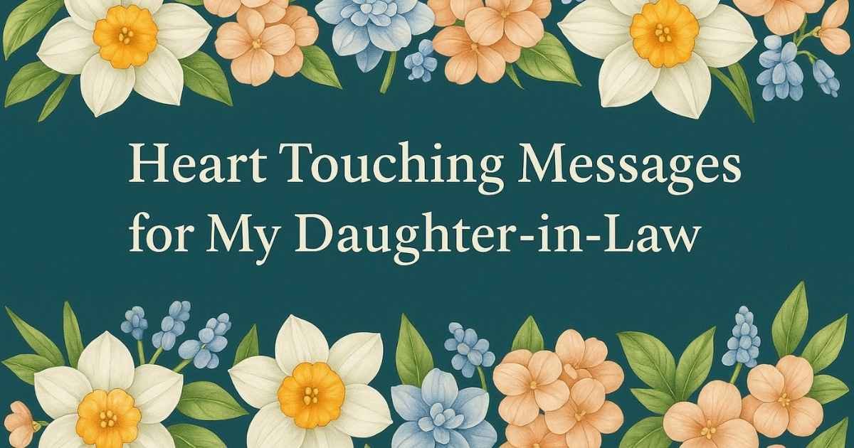 60 Heart Touching Messages for My Daughter-in-Law