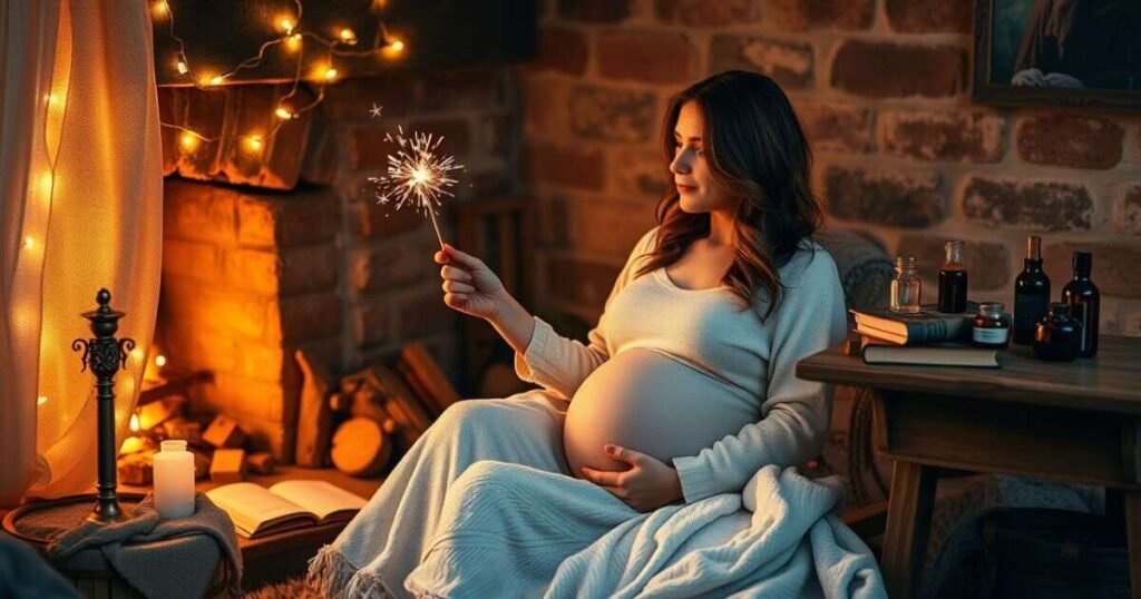 Adding Warmth to Her Magical Journey of pregnant friend
