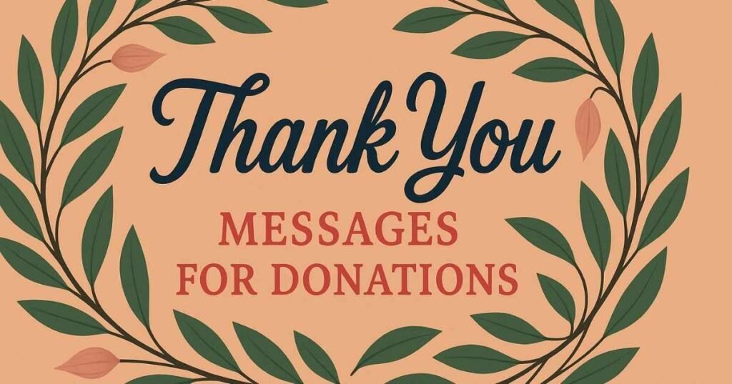 Best 30+ Sincere Thank You Messages for Donations