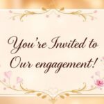 Best 40 + Engagement Invitation Message For WhatsApp