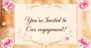 Best 40 + Engagement Invitation Message For WhatsApp