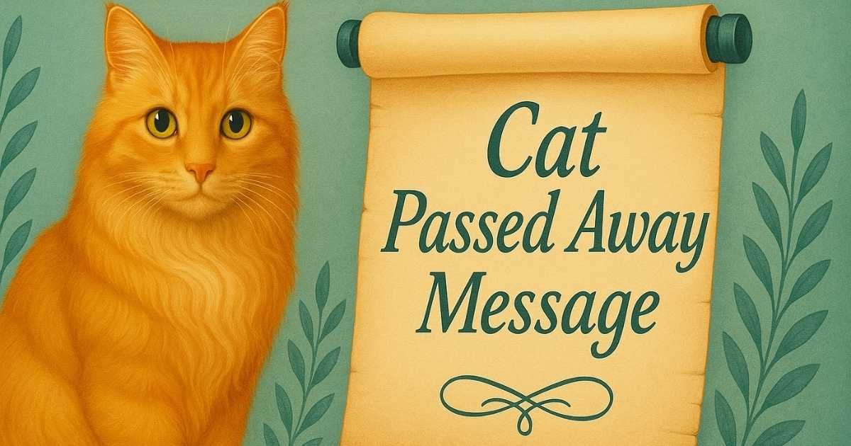 Best 40+ Goodbye Messages to My Cat Passed Away Message