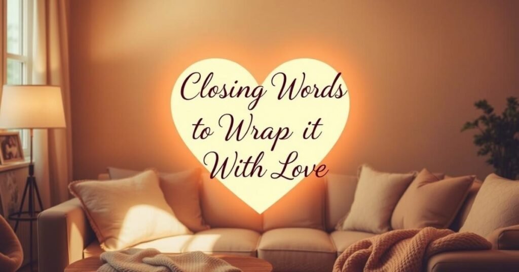 Closing Words to Wrap It With Love