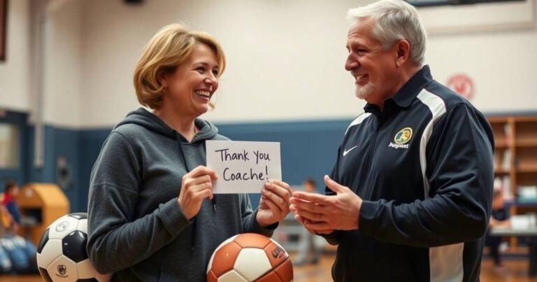 Thank You Message to Coach from Parent