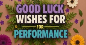 Best 30+ Good Luck Wishes for Performance