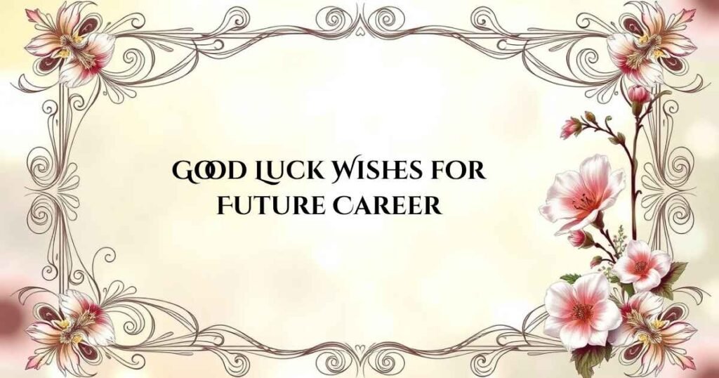 Good Luck Wishes for Future Career
